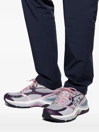 Ea7 Panelled Sneakers In Multi