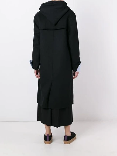 Shop Alexander Wang Oversized Peacoat - Black