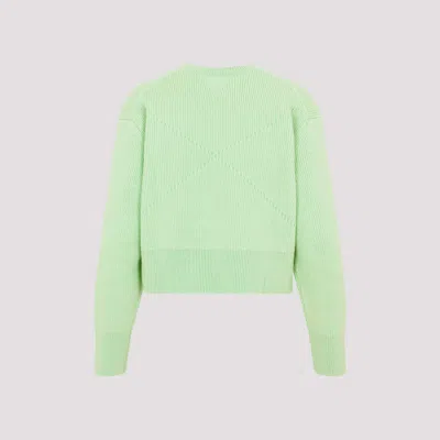Bottega Veneta Pastel Green Stretch Cashmere Blend Sweater