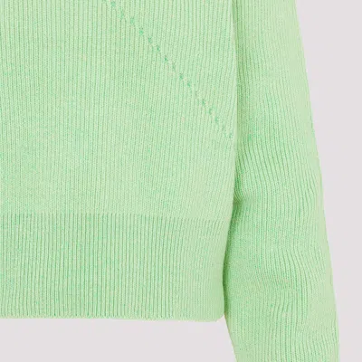 Bottega Veneta Pastel Green Stretch Cashmere Blend Sweater
