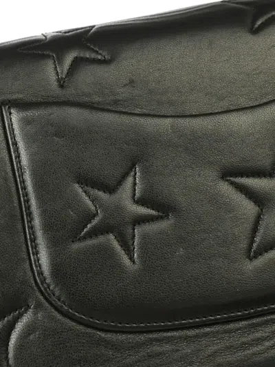 Pre-owned Chanel 1995 Medium Star Stitch Classic Single Flap Shoulder Bag