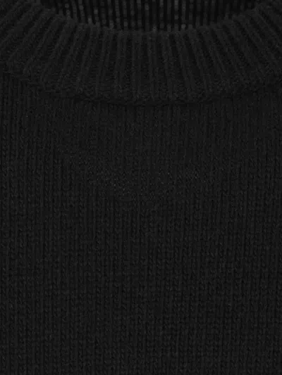 Stone Island Light Rws Pure Wool Sweater In Black