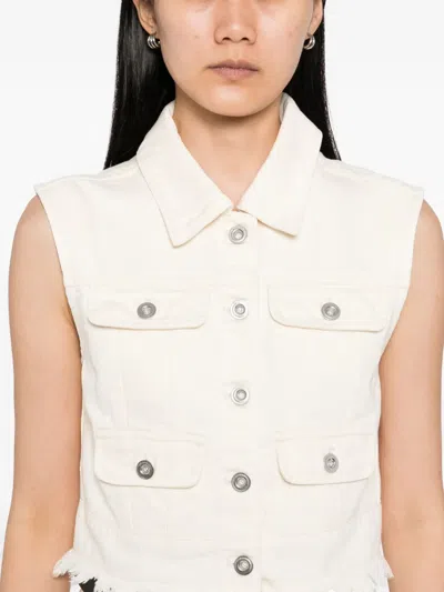 Self-portrait Sleeveless Denim Jacket
