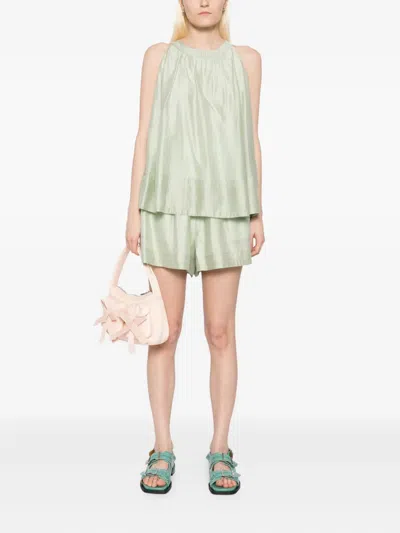 B+ab Blouse Shorts Set In Green