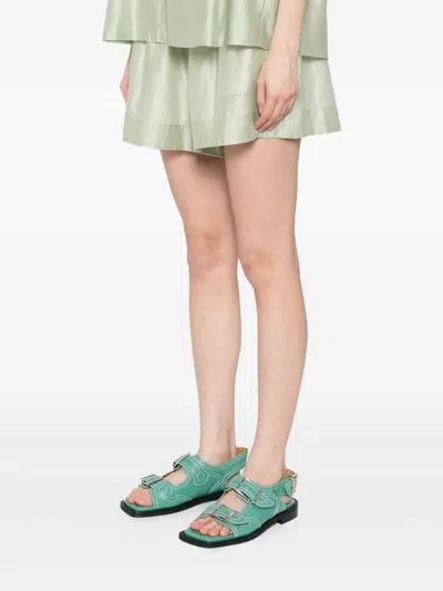 B+ab Blouse Shorts Set In Green