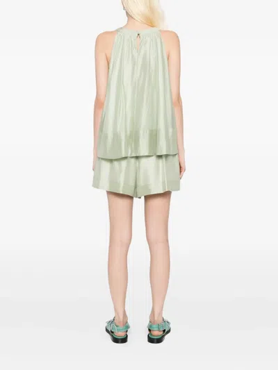 B+ab Blouse Shorts Set In Green