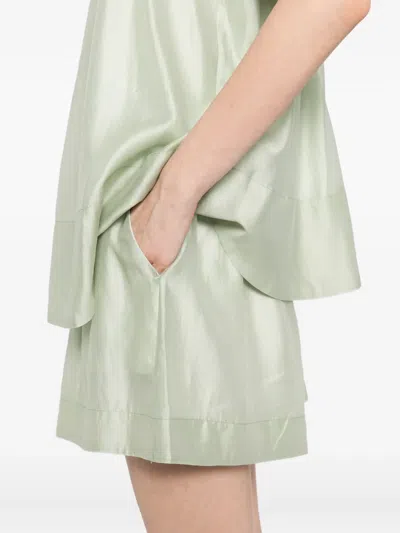 B+ab Blouse Shorts Set In Green