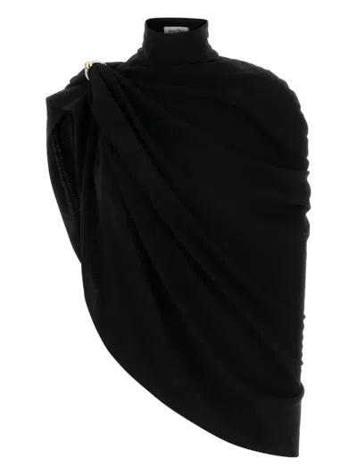 Jean Paul Gaultier Draped High Neck Sleeveless Top