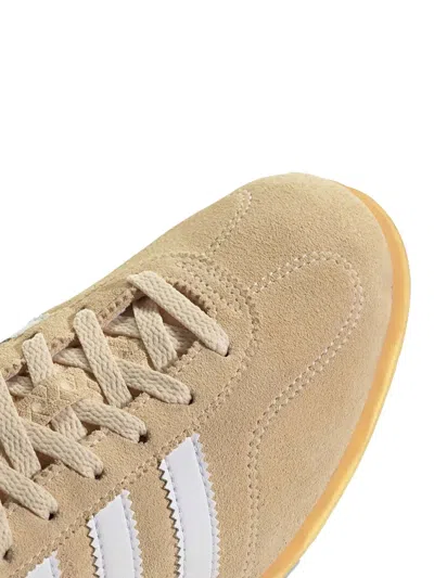 Adidas Originals Gazelle Lo Pro Three-stripe Suede Sneakers In Neutral