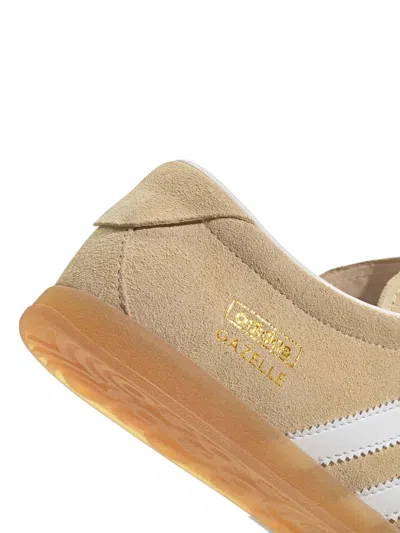 Adidas Originals Gazelle Lo Pro Three-stripe Suede Sneakers In Neutral