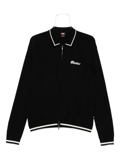 Dickies Lewistown Zip-up Cardigan In Black