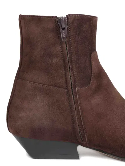 Khaite Marfa Suede Square-toe Boots