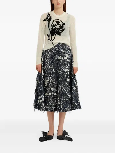 Erdem Floral-motif Crew-neck Sweater