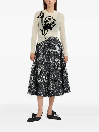 Erdem Floral-motif Crew-neck Sweater