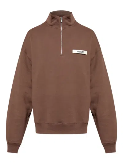 Jacquemus Le Camionneur Gros Grain In Brown