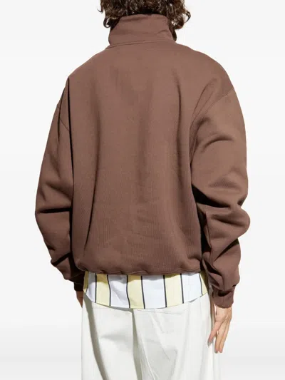 Jacquemus Le Camionneur Gros Grain In Brown