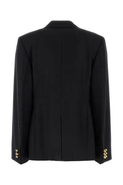 Bottega Veneta Subtle Stripe Wool Knot Jacket