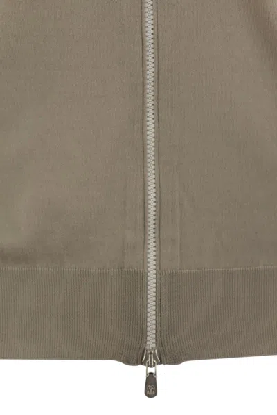 Brunello Cucinelli Long Sleeve Casual Jacket In Brown