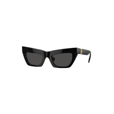 Burberry Dark Grey Cat Eye Ladies Sunglasses Be4420u 300187 55 In Black