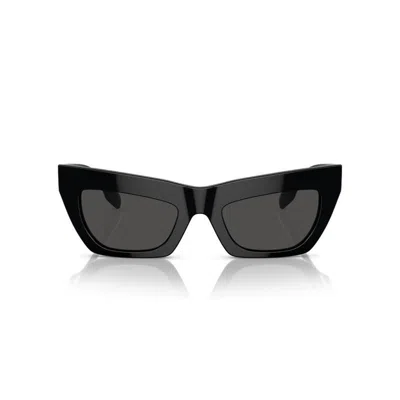 Burberry Dark Grey Cat Eye Ladies Sunglasses Be4420u 300187 55 In Black