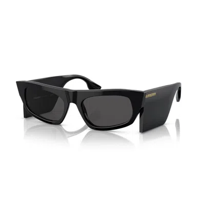 Burberry Palmer Dark Grey Irregular Ladies Sunglasses Be4385 403787 55 In Black