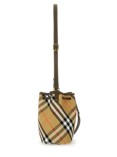 Burberry Mini Check Bucket Bag