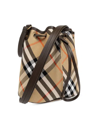 Burberry Mini Check Bucket Bag