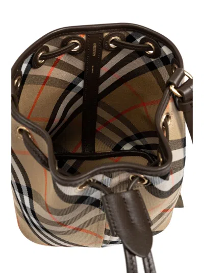 Burberry Mini Check Bucket Bag