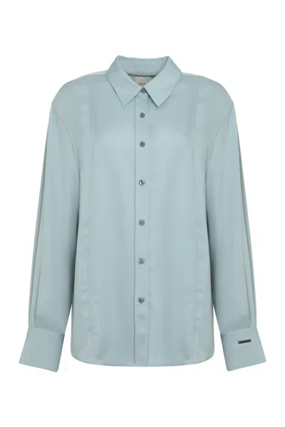 Calvin Klein Long Sleeve Shirt In Blue