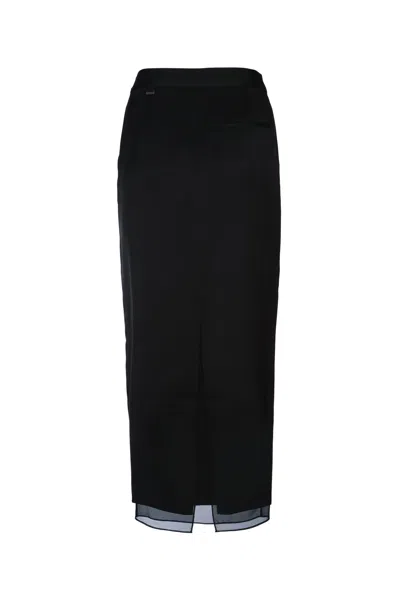 Calvin Klein Transparent Panel Layer Ankle Skirt