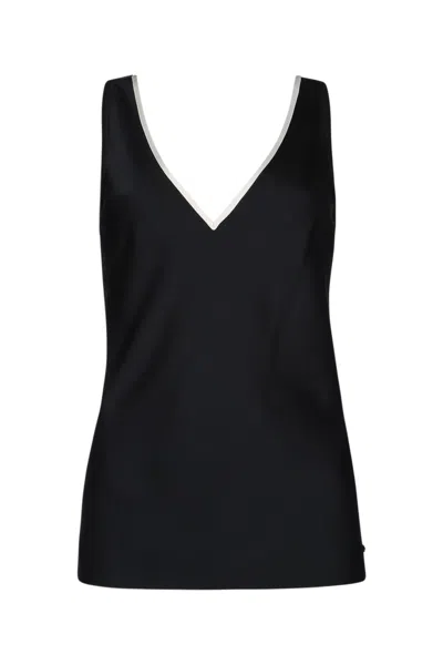 Calvin Klein Satin V-neck Sleeveless Top