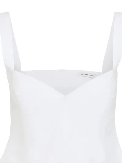 Carven Fitted Cotton Shirt With Adjustable Straps