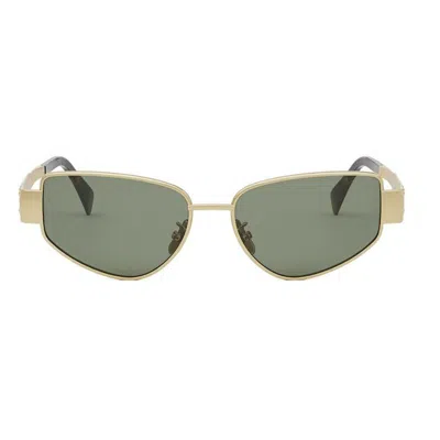 Celine Triomphe 55mm Cat Eye Sunglasses In Brown