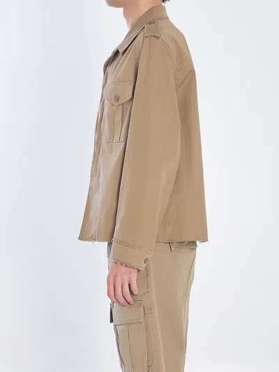 Celine Men's Safari Jacket In Brown