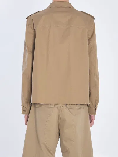 Celine Men's Safari Jacket In Brown