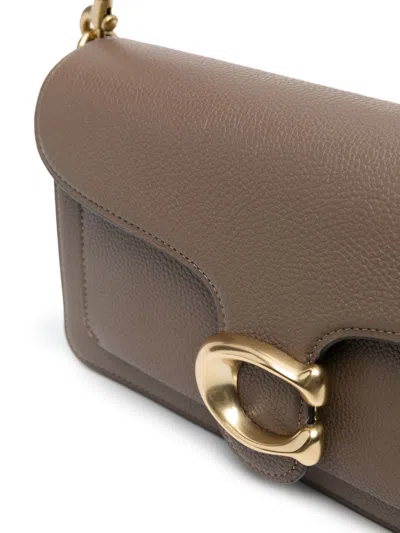 Coach Polished Pebble Leather Tabby Shoulder B