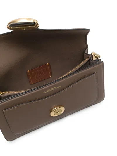 Coach Polished Pebble Leather Tabby Shoulder B