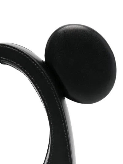 Coperni Mickey Mini Swipe Purse - Leather - Black In Black