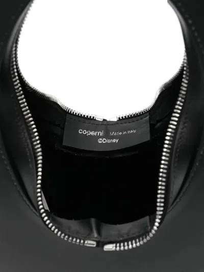 Coperni Mickey Mini Swipe Purse - Leather - Black In Black