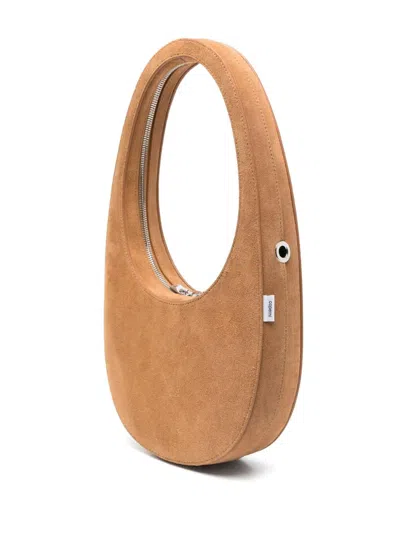 Coperni Swipe Suede Leather Crossbody Bag