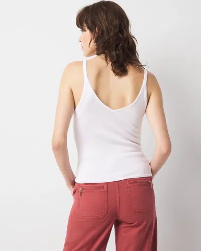 White House Black Market Ruched Hardware Sweater Tank Top