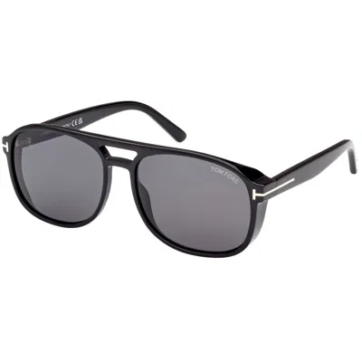 Tom Ford Rosco M Ft1022 01a Navigator Sunglasses In Grey