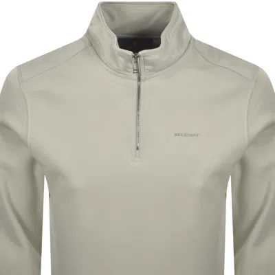 Belstaff Alloy Quarter Zip Sweatshirt Grey In Gray