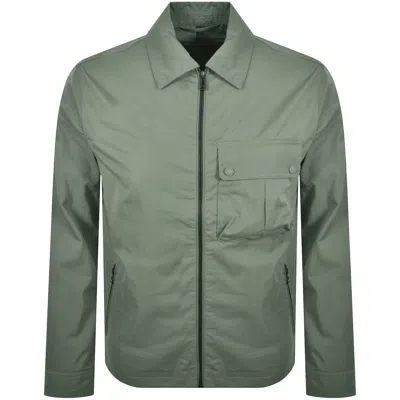 Belstaff Drome Overshirt Sage Green In Green