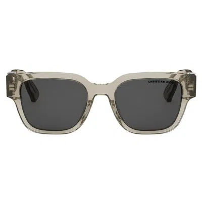 Dior Oblique S1i Square Sunglasses, 53mm In Neutral