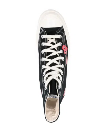 Comme Des Garçons Play Black Converse Edition Chuck 70 Multi Heart Sneakers In Multi