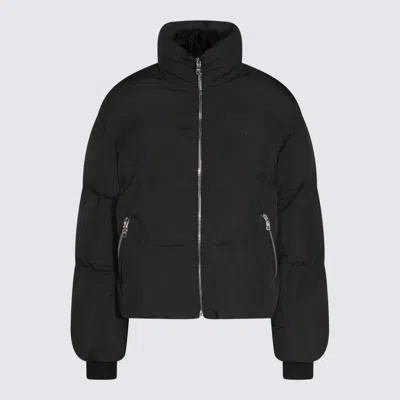 Dolce & Gabbana High-neck Zip-up Down Jacket In Black