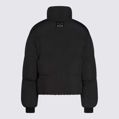 Dolce & Gabbana High-neck Zip-up Down Jacket In Black