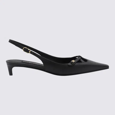 Dolce & Gabbana Slingback Seta In Black
