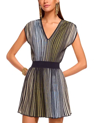 Ramy Brook Marisol Ombre Knit Mini Dress In Black